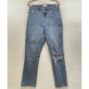 Abercrombie Fitch Jeans Womens 12 90s Slim Straight Ultra High Rise Curve Love